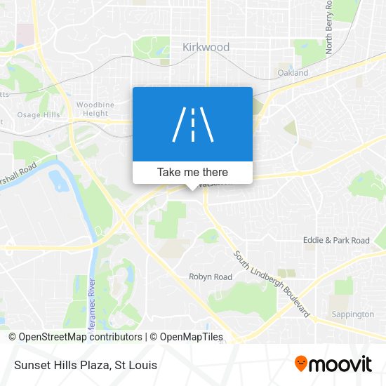 Mapa de Sunset Hills Plaza
