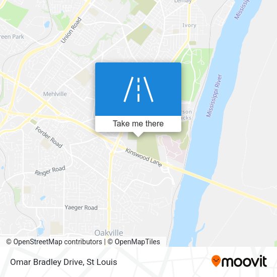 Mapa de Omar Bradley Drive