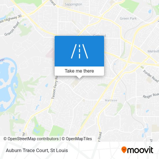 Mapa de Auburn Trace Court
