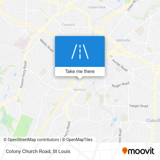 Colony Church Road map