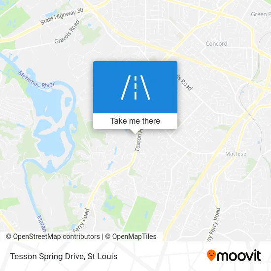 Tesson Spring Drive map