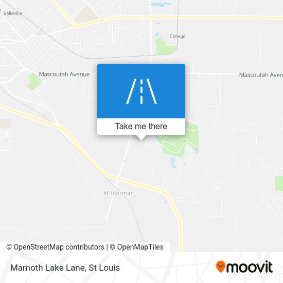 Mamoth Lake Lane map