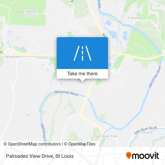 Palisades View Drive map
