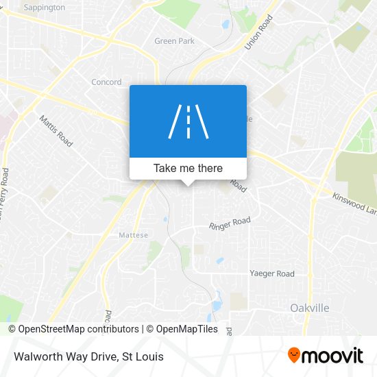 Mapa de Walworth Way Drive
