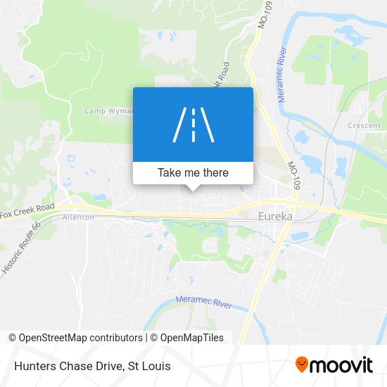 Hunters Chase Drive map