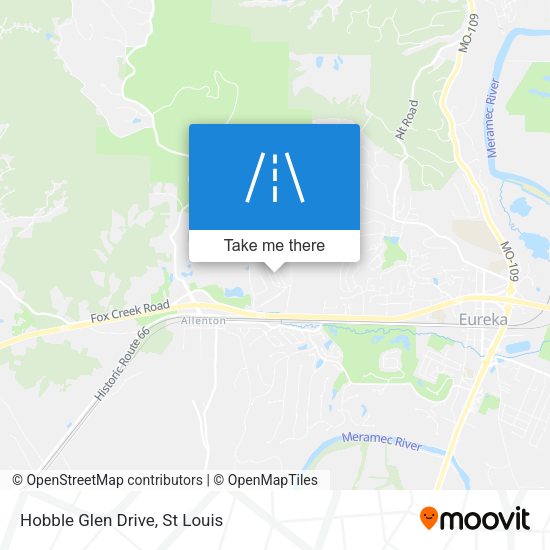 Hobble Glen Drive map