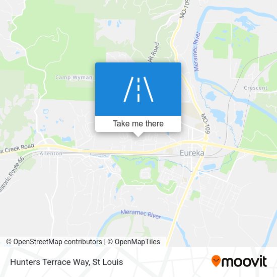 Mapa de Hunters Terrace Way