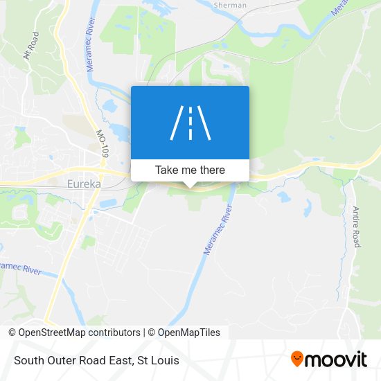 South Outer Road East map