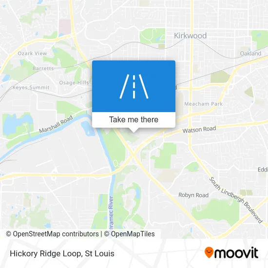Hickory Ridge Loop map
