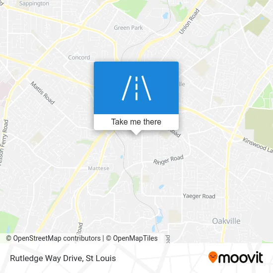 Rutledge Way Drive map