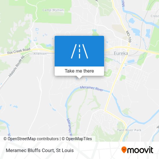 Meramec Bluffs Court map