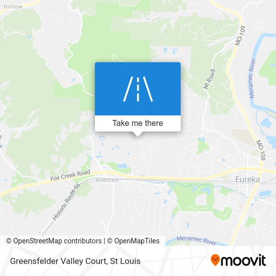 Greensfelder Valley Court map