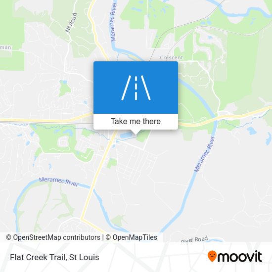 Flat Creek Trail map