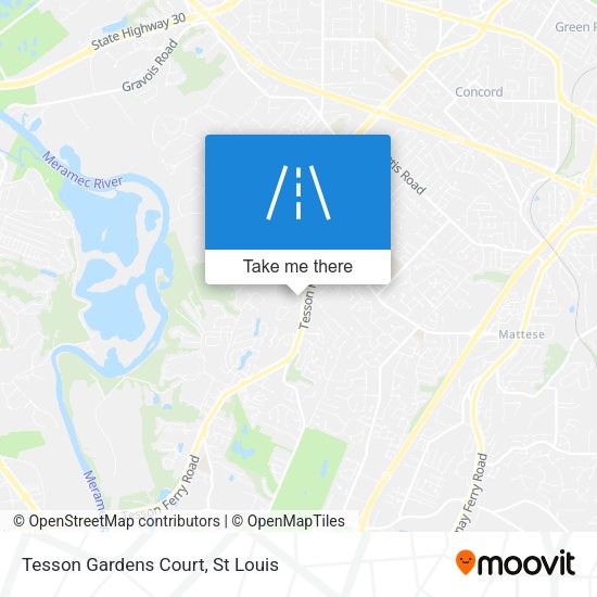 Tesson Gardens Court map