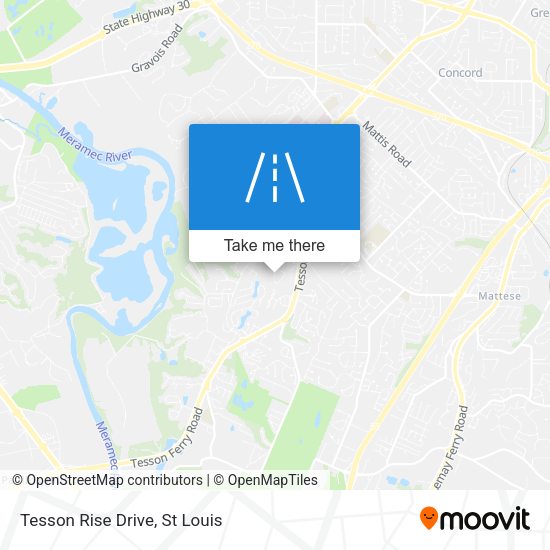 Mapa de Tesson Rise Drive