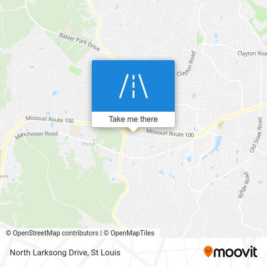 North Larksong Drive map
