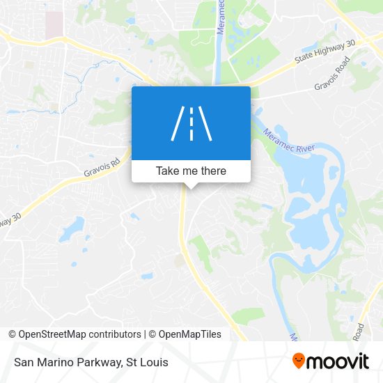 San Marino Parkway map