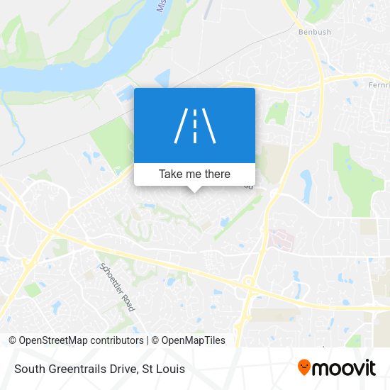 South Greentrails Drive map