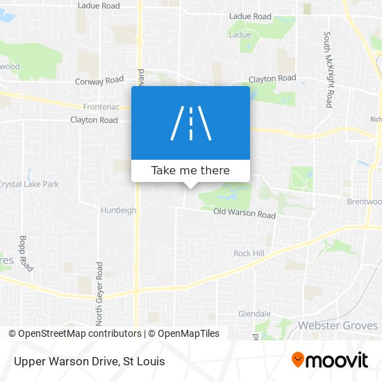 Mapa de Upper Warson Drive