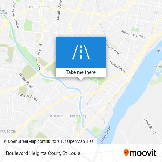 Boulevard Heights Court map