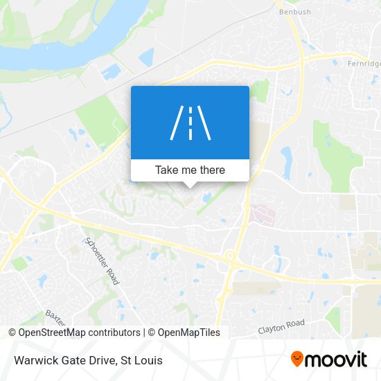 Warwick Gate Drive map