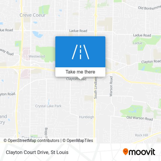 Mapa de Clayton Court Drive