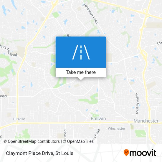 Claymont Place Drive map