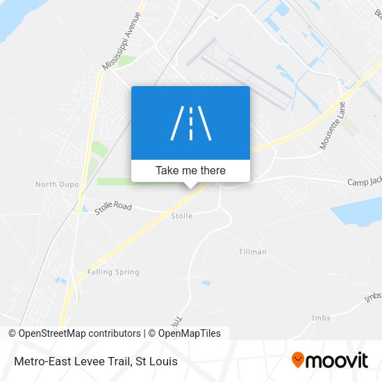 Metro-East Levee Trail map