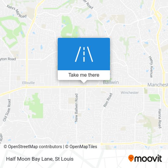 Mapa de Half Moon Bay Lane