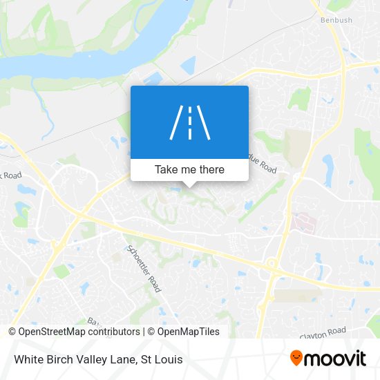 White Birch Valley Lane map