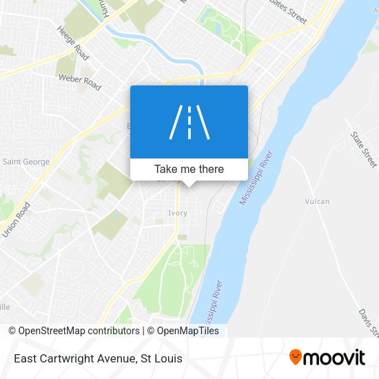East Cartwright Avenue map