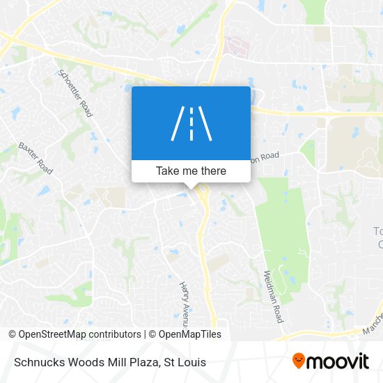 Mapa de Schnucks Woods Mill Plaza