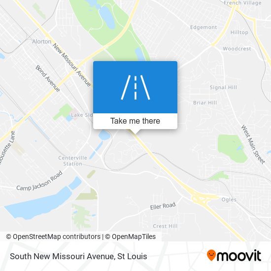 South New Missouri Avenue map