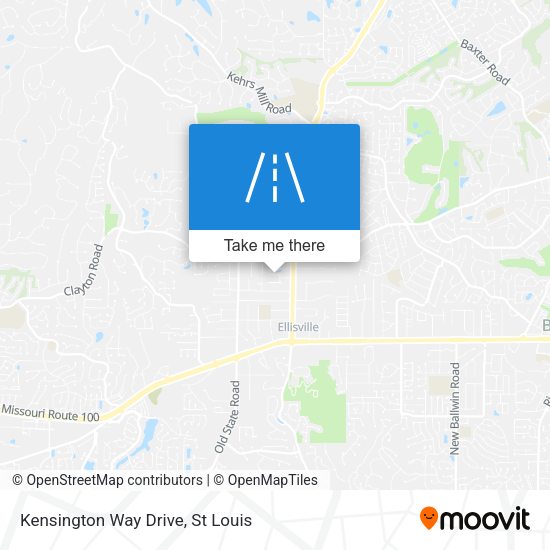 Kensington Way Drive map