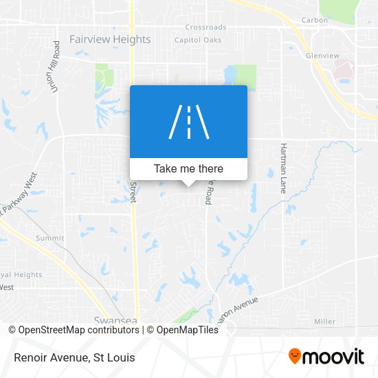 Renoir Avenue map