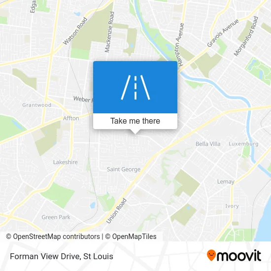 Forman View Drive map