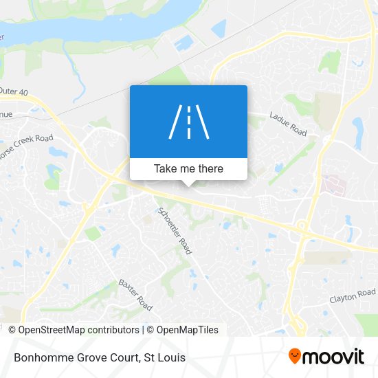 Bonhomme Grove Court map