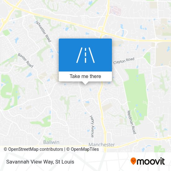 Mapa de Savannah View Way