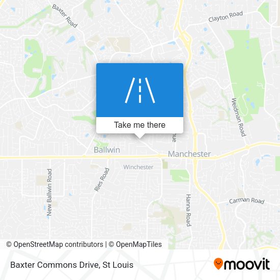 Baxter Commons Drive map