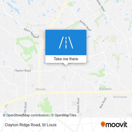 Mapa de Clayton Ridge Road