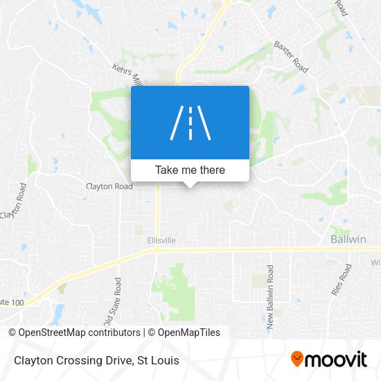 Clayton Crossing Drive map