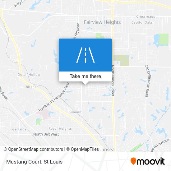 Mustang Court map