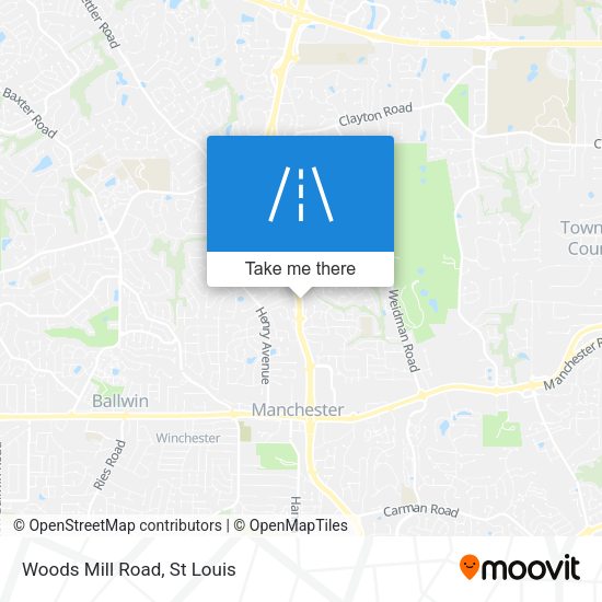 Mapa de Woods Mill Road