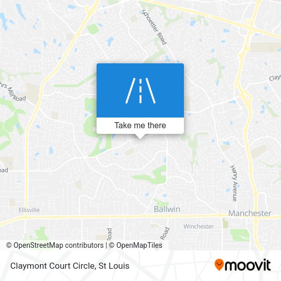 Mapa de Claymont Court Circle