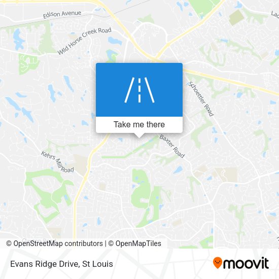 Mapa de Evans Ridge Drive