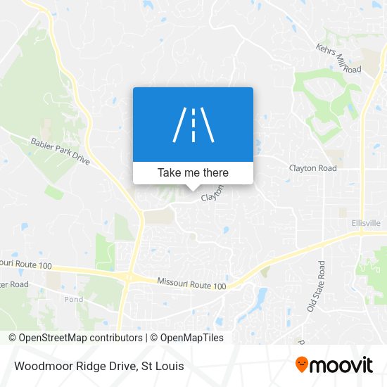 Mapa de Woodmoor Ridge Drive