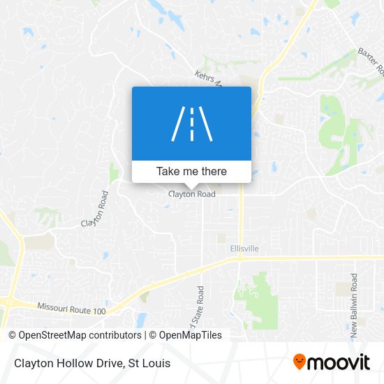 Clayton Hollow Drive map