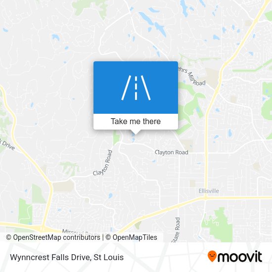 Wynncrest Falls Drive map