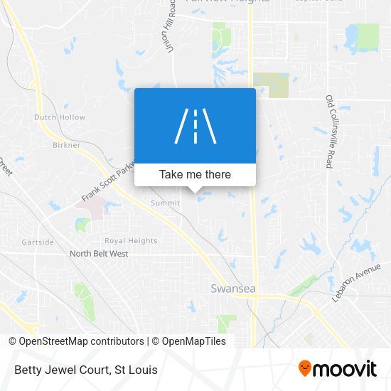 Mapa de Betty Jewel Court