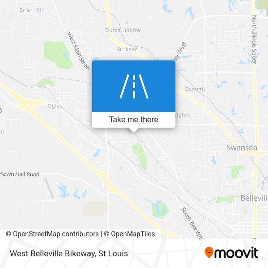 West Belleville Bikeway map